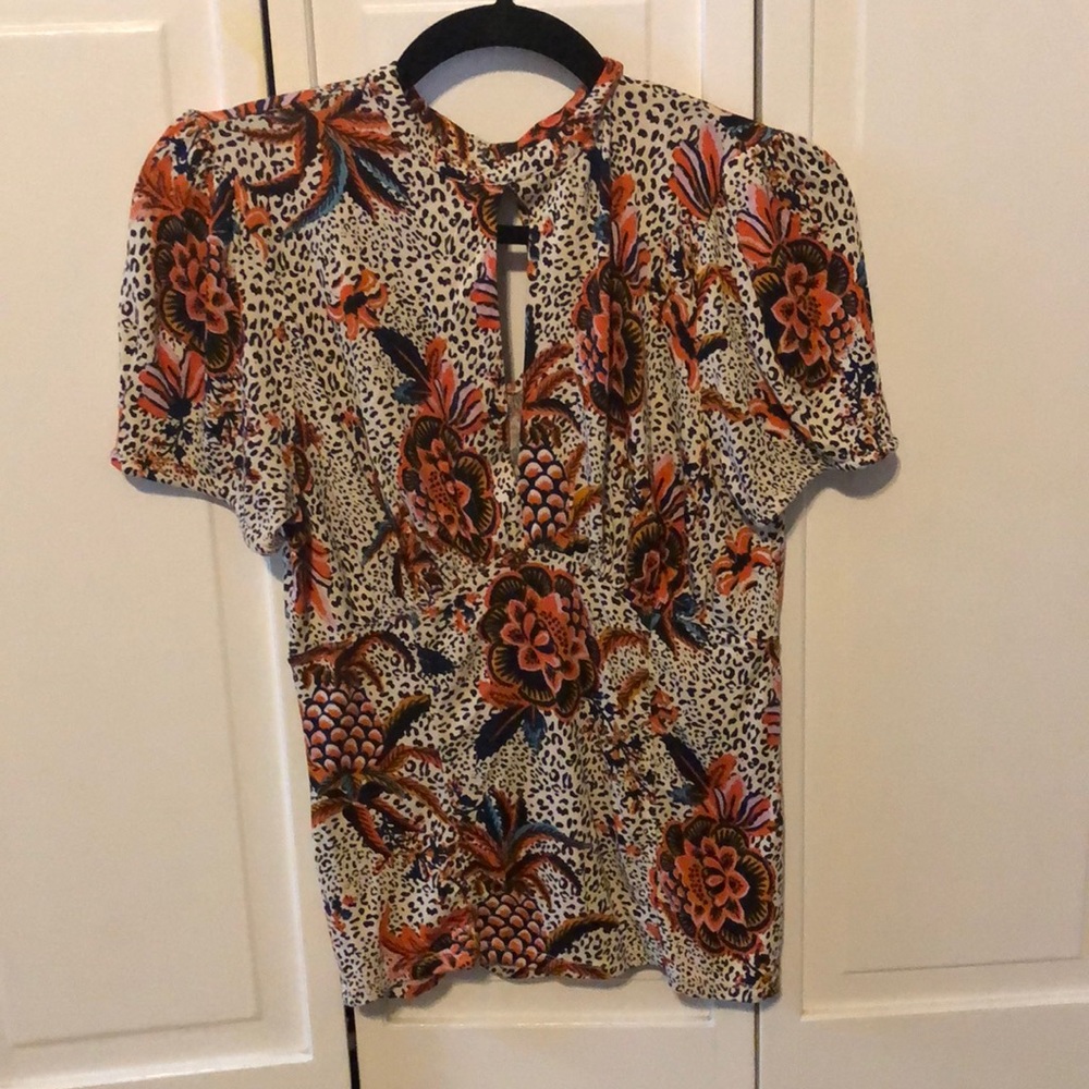 Free people animal print top